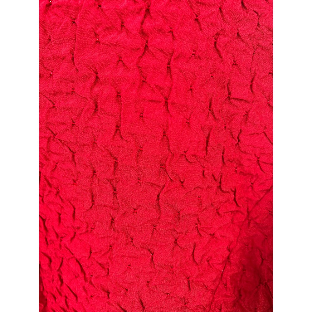 Chico's fully lined red crinkle texture blazer jacket size 1 or size 8 - Picture 7 of 8